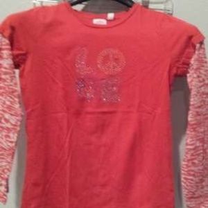 Girls long sleeve shirt size Large 10/12